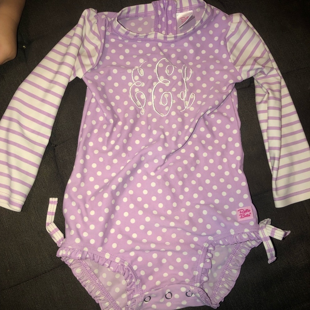 EEL Monogram Ruffle Butts swimsuit